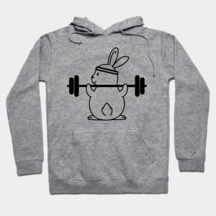 Bunny Gym Simple T-Shirt Hoodie